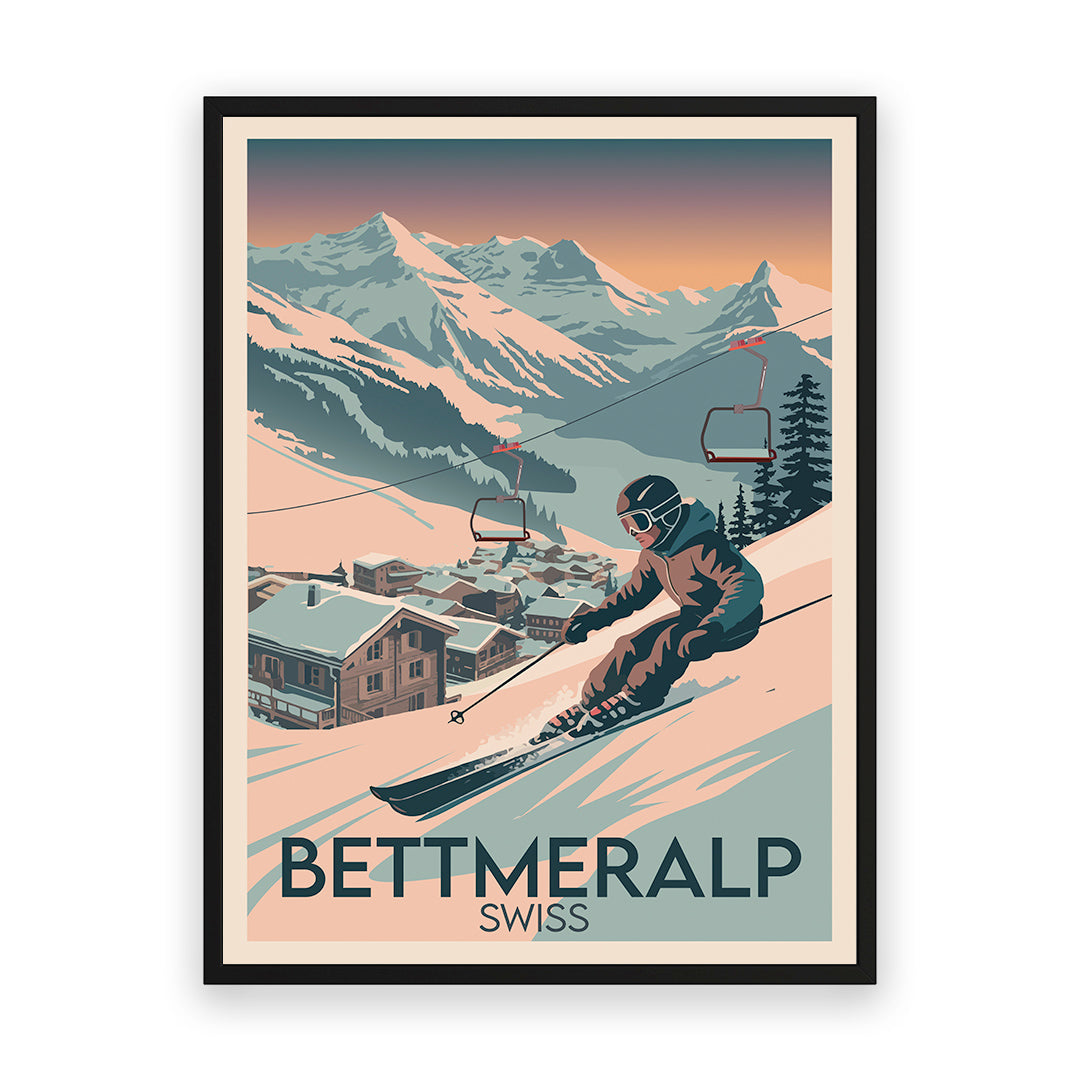 Bettmeralp Schweiz Kunstdruck
