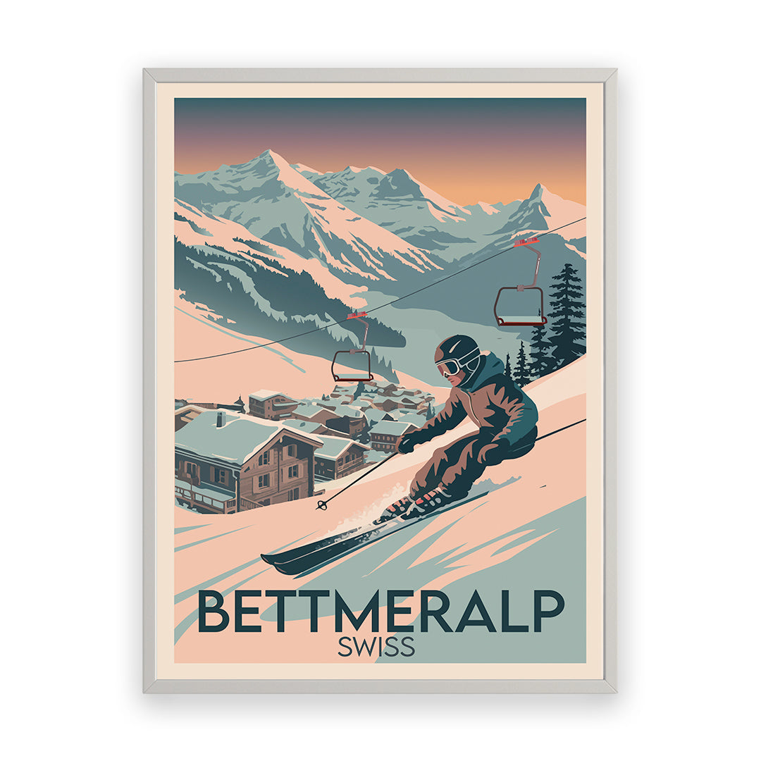 Bettmeralp Schweiz Kunstdruck
