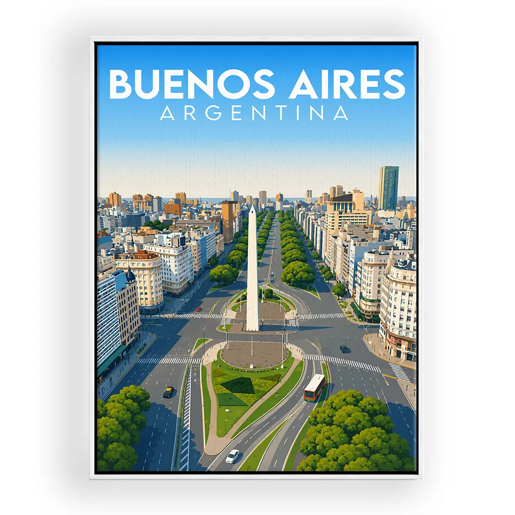 buenos-aires leinwand_rahmen_weiss