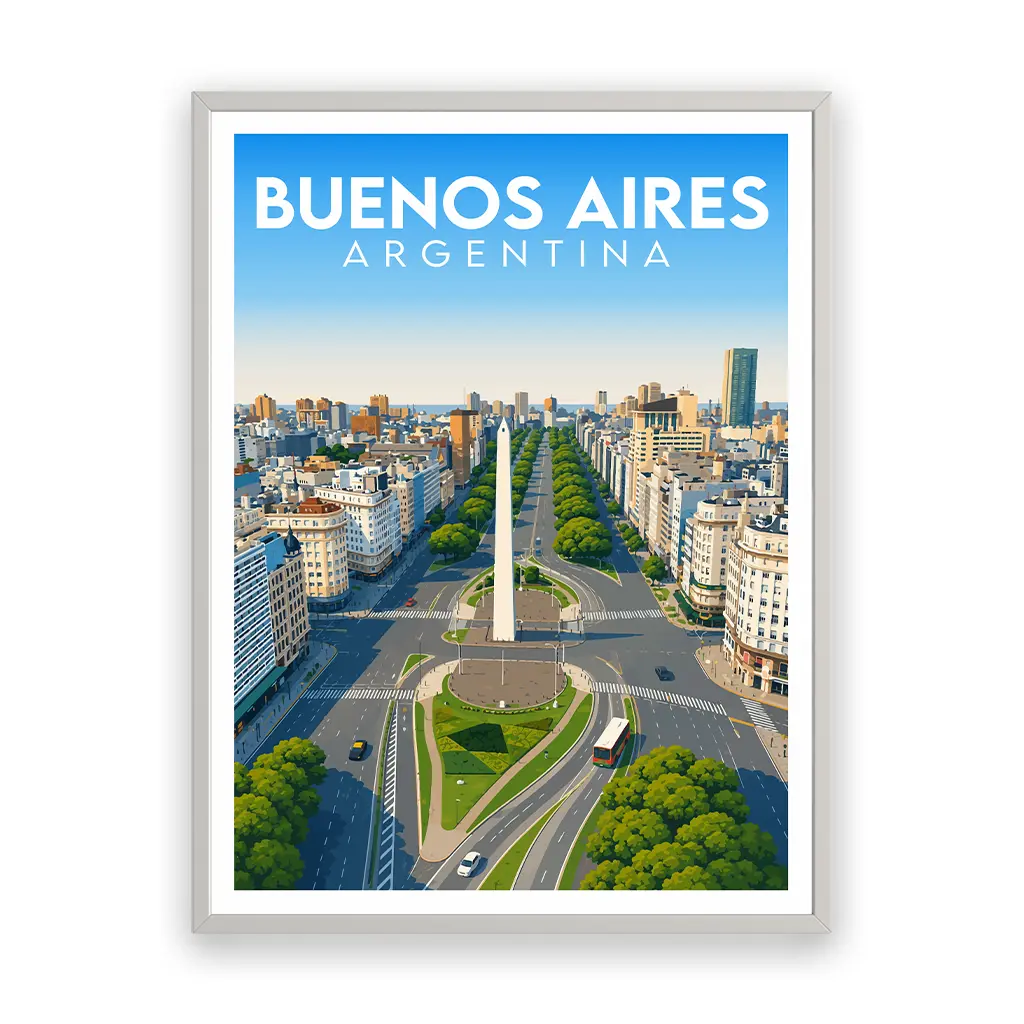 buenos-aires poster_rahmen_weiss