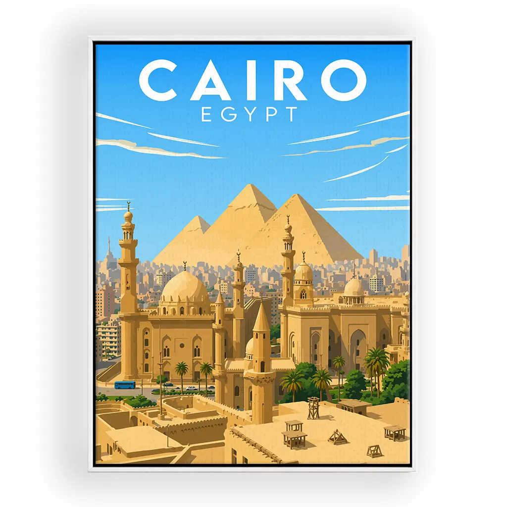 cairo leinwand_rahmen_weiss