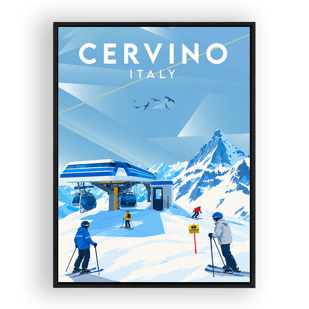 cervino leinwand_rahmen_schwarz