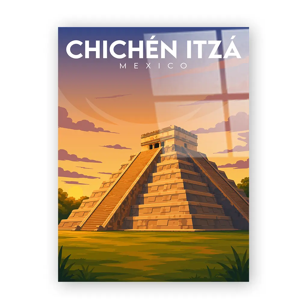 chichen-itza acryl_ohnerahmen