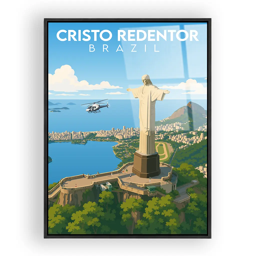 christo-redentor acryl_rahmen_schwarz
