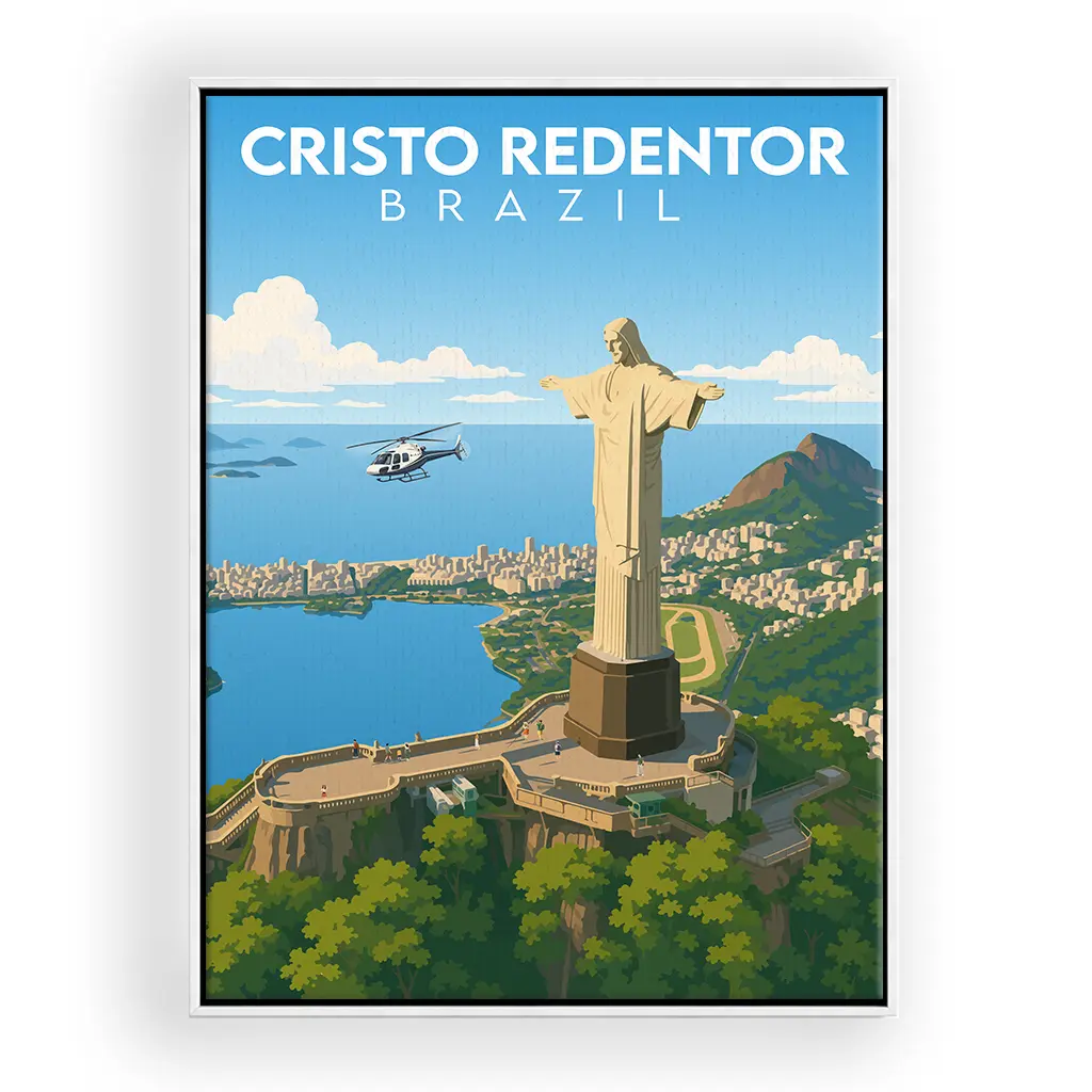 christo-redentor leinwand_rahmen_weiss