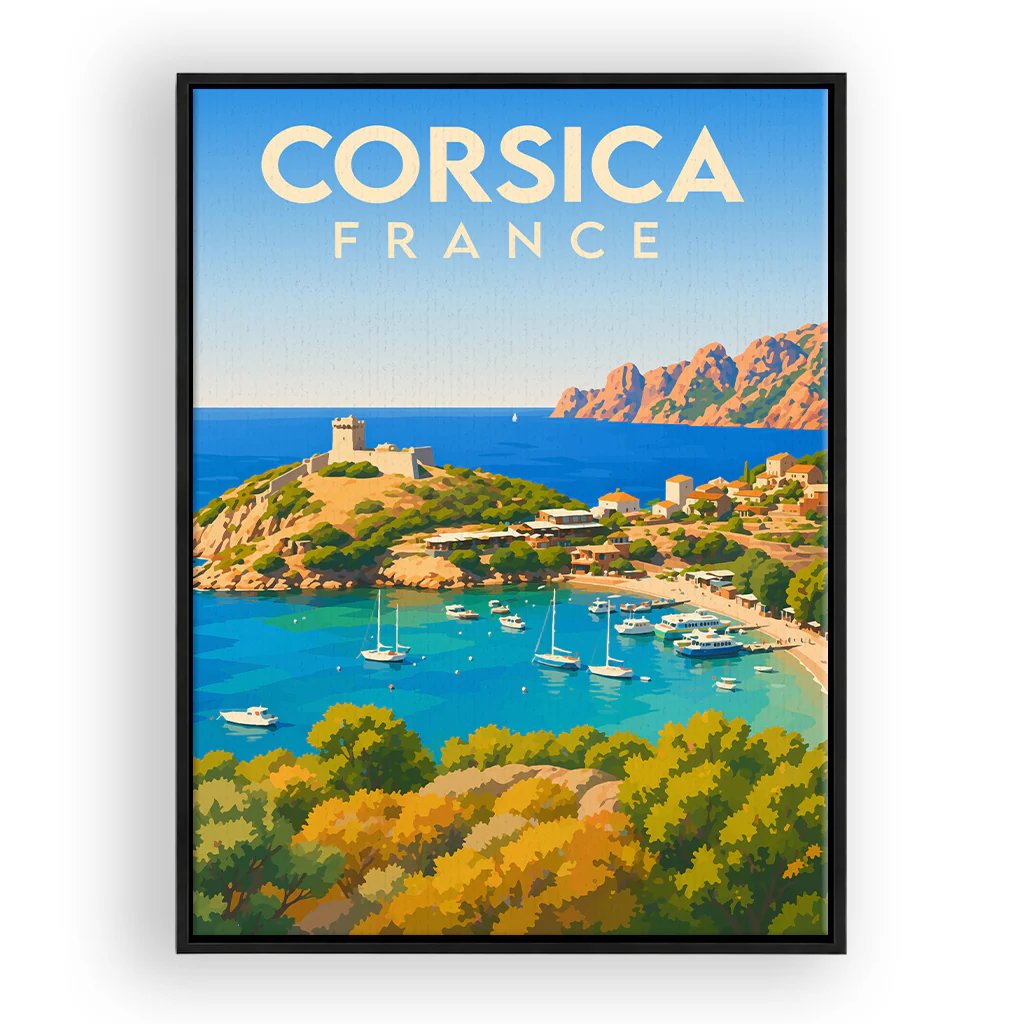 corsica leinwand_rahmen_schwarz