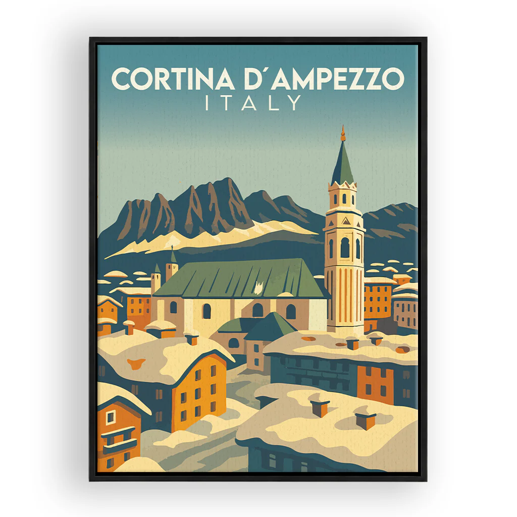 cortina-dampezzo leinwand_rahmen_schwarz