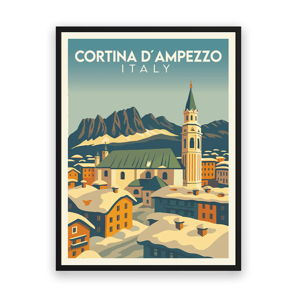 cortina-dampezzo poster_rahmen_schwarz