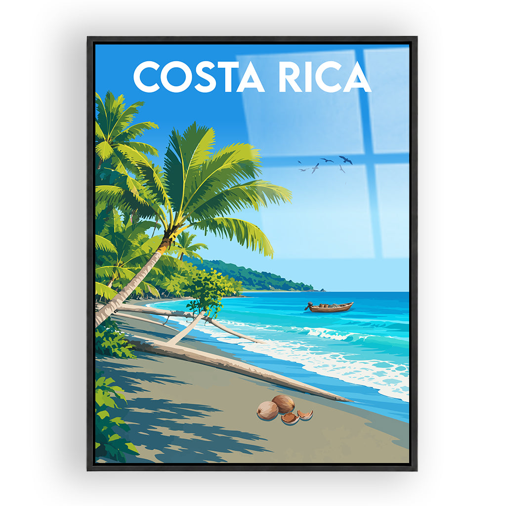 costa-rica acryl_rahmen_schwarz
