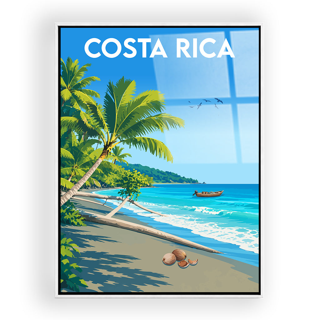 costa-rica acryl_rahmen_weiss
