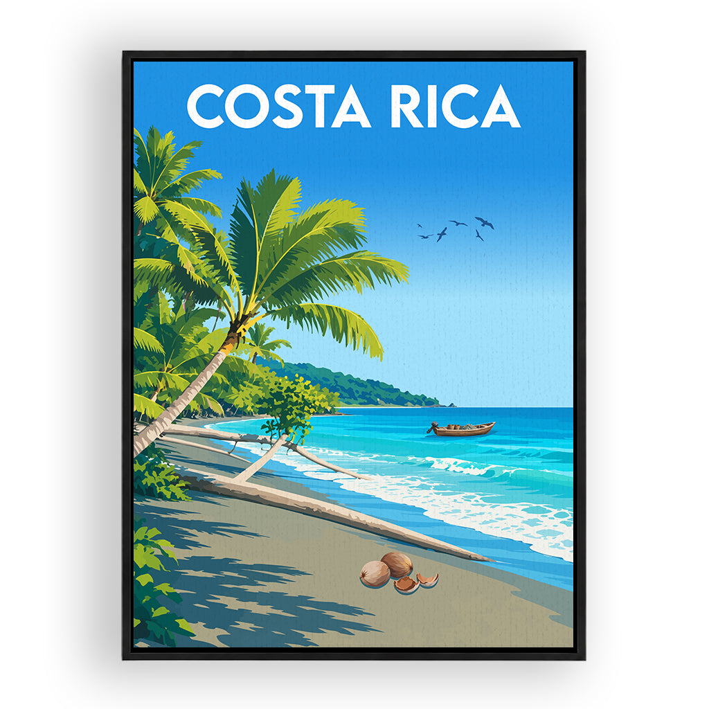 costa-rica leinwand_rahmen_schwarz