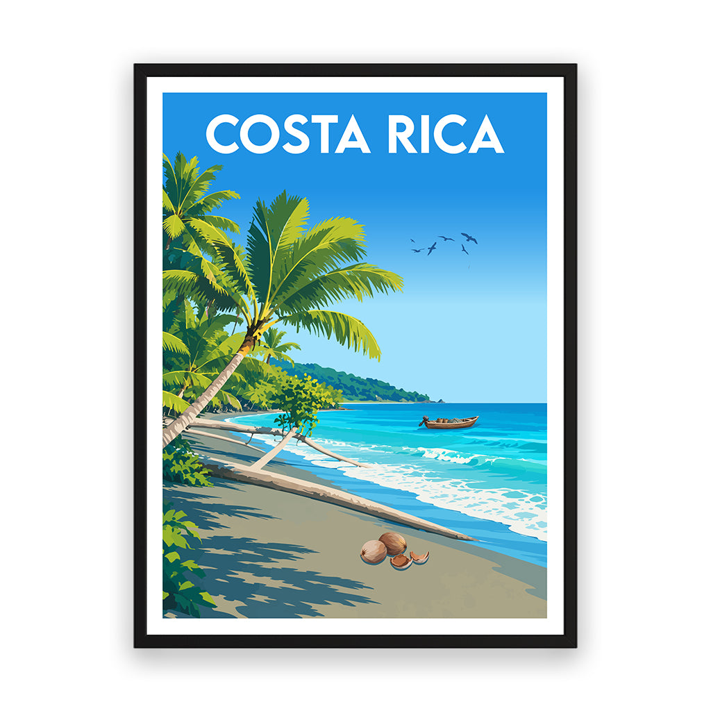 costa-rica poster_rahmen_schwarz