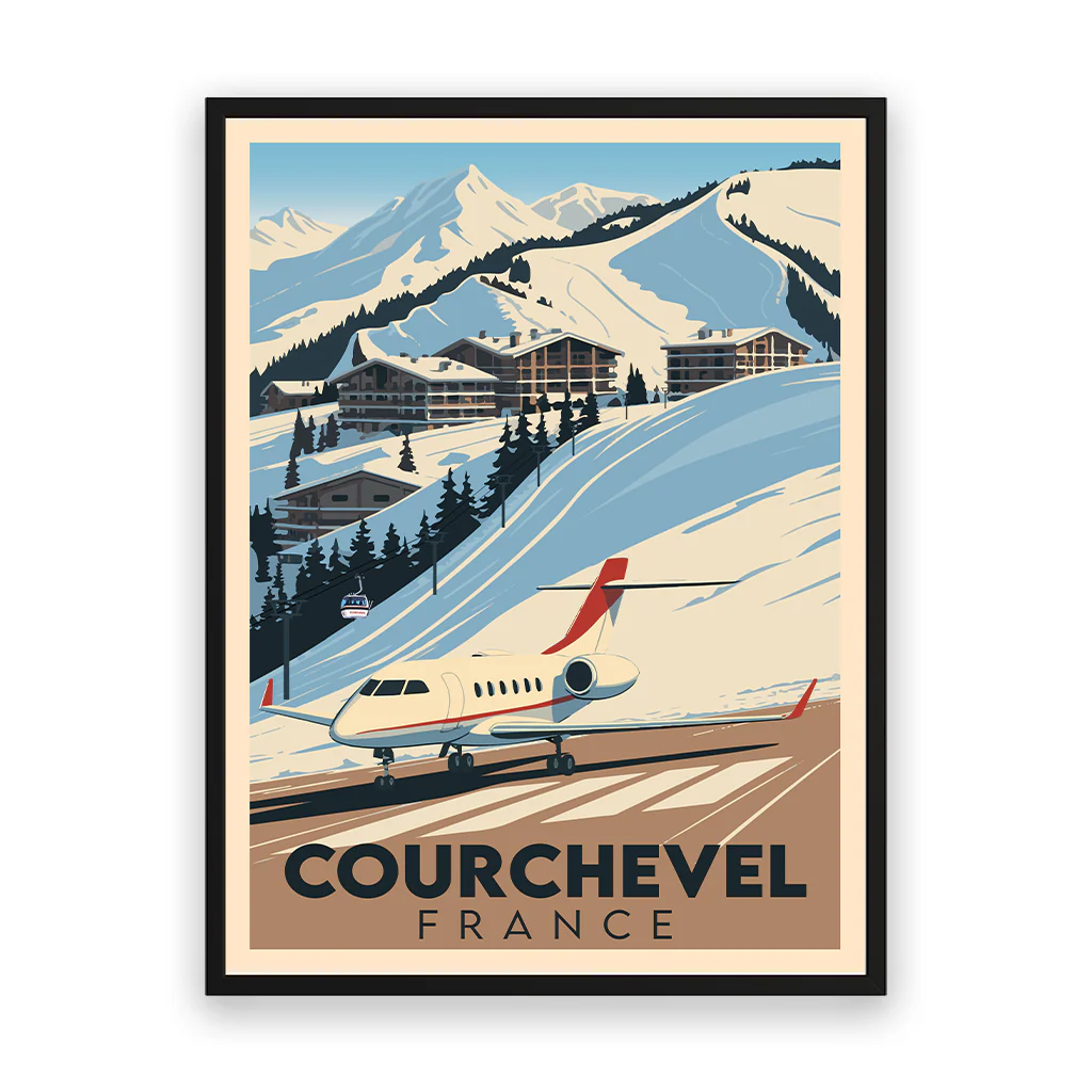 courchevel poster_rahmen_schwarz