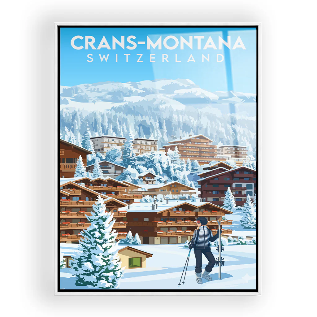crans-montana acryl_rahmen_weiss