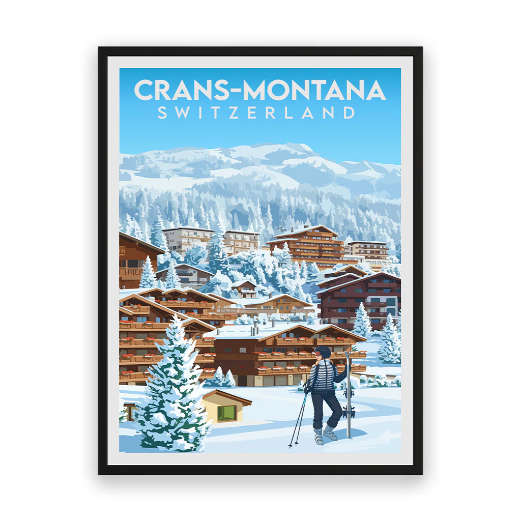 crans-montana poster_rahmen_schwarz