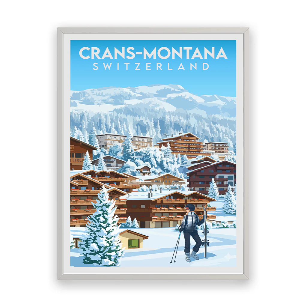 crans-montana poster_rahmen_weiss