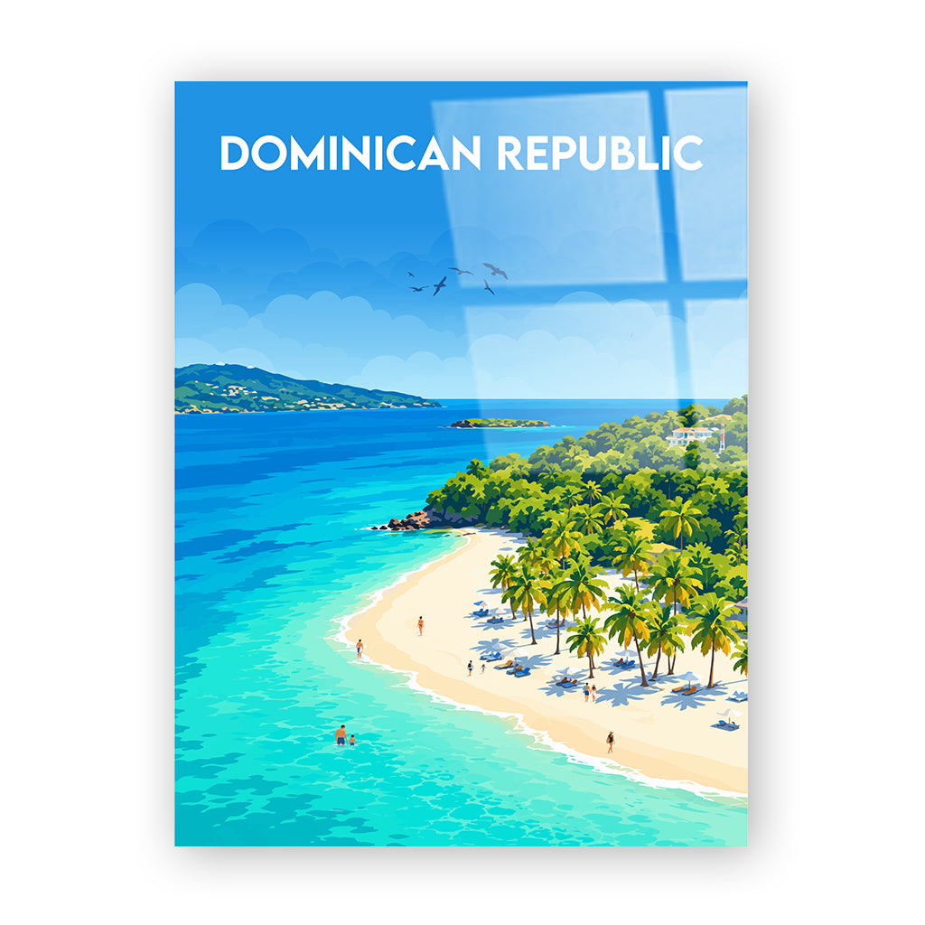 dominican-republic acryl_ohnerahmen