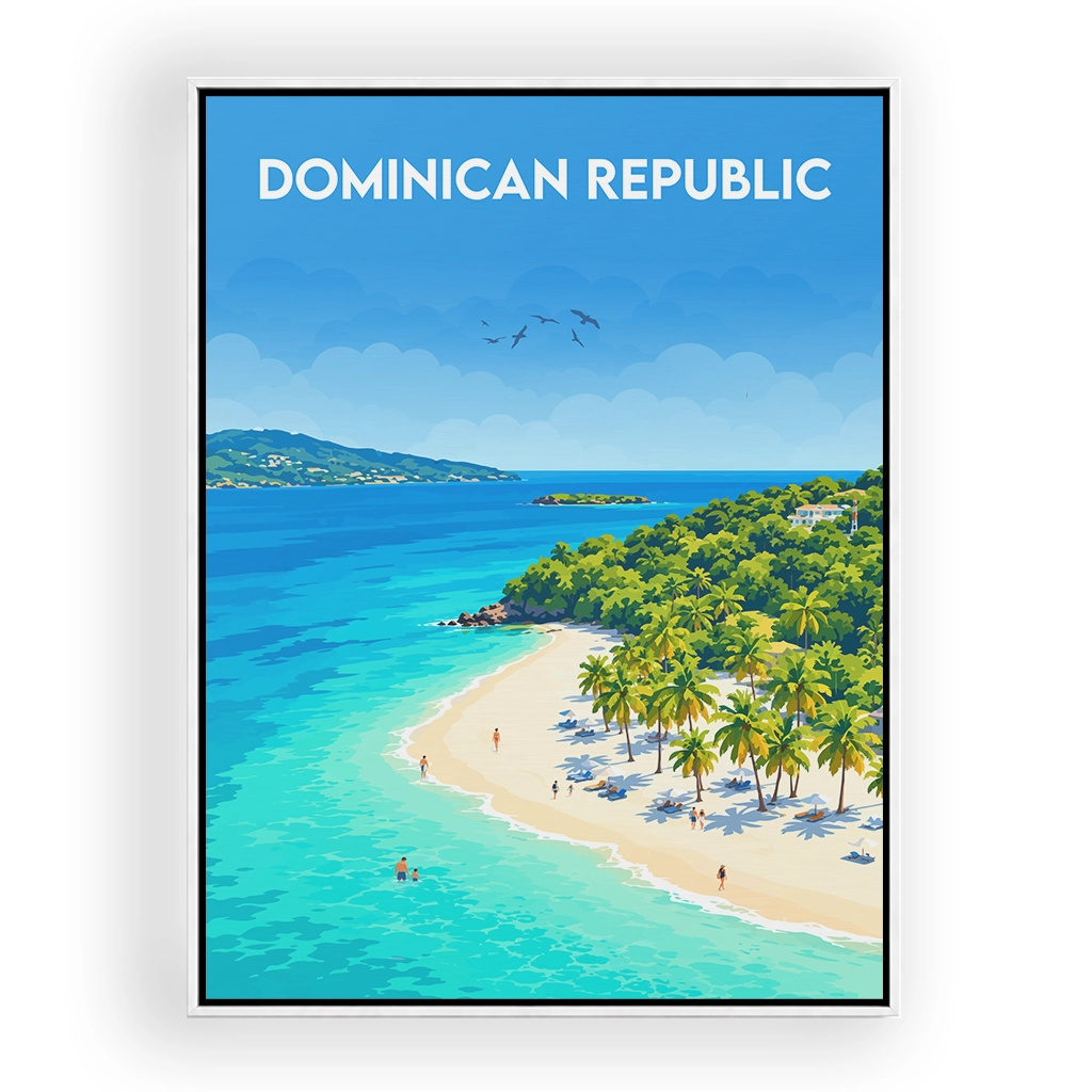 dominican-republic alu_rahmen_weiss