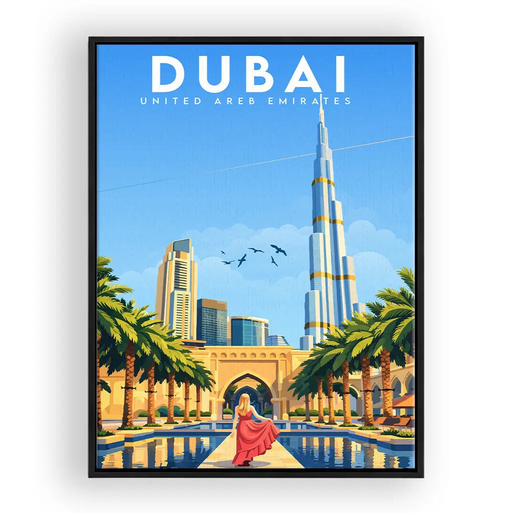 dubai leinwand_rahmen_schwarz