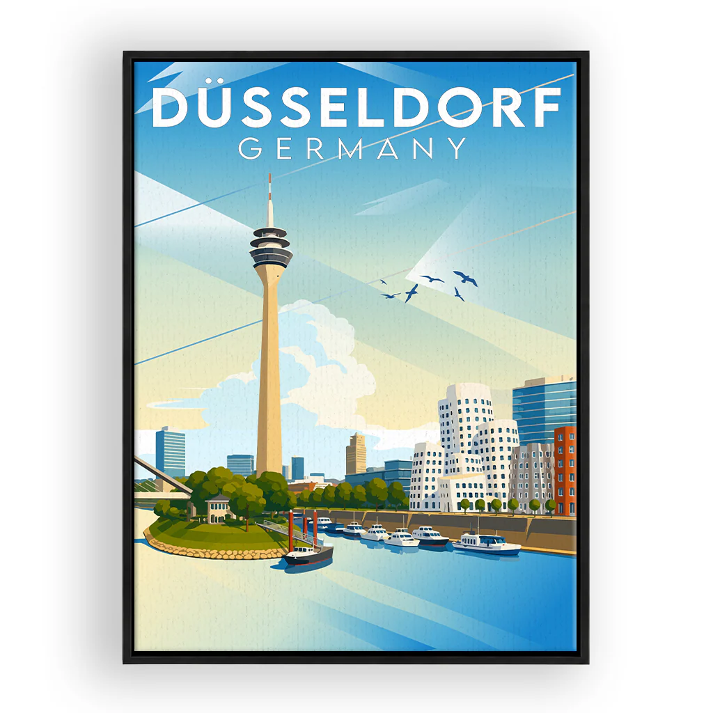 duesseldorf leinwand_rahmen_schwarz