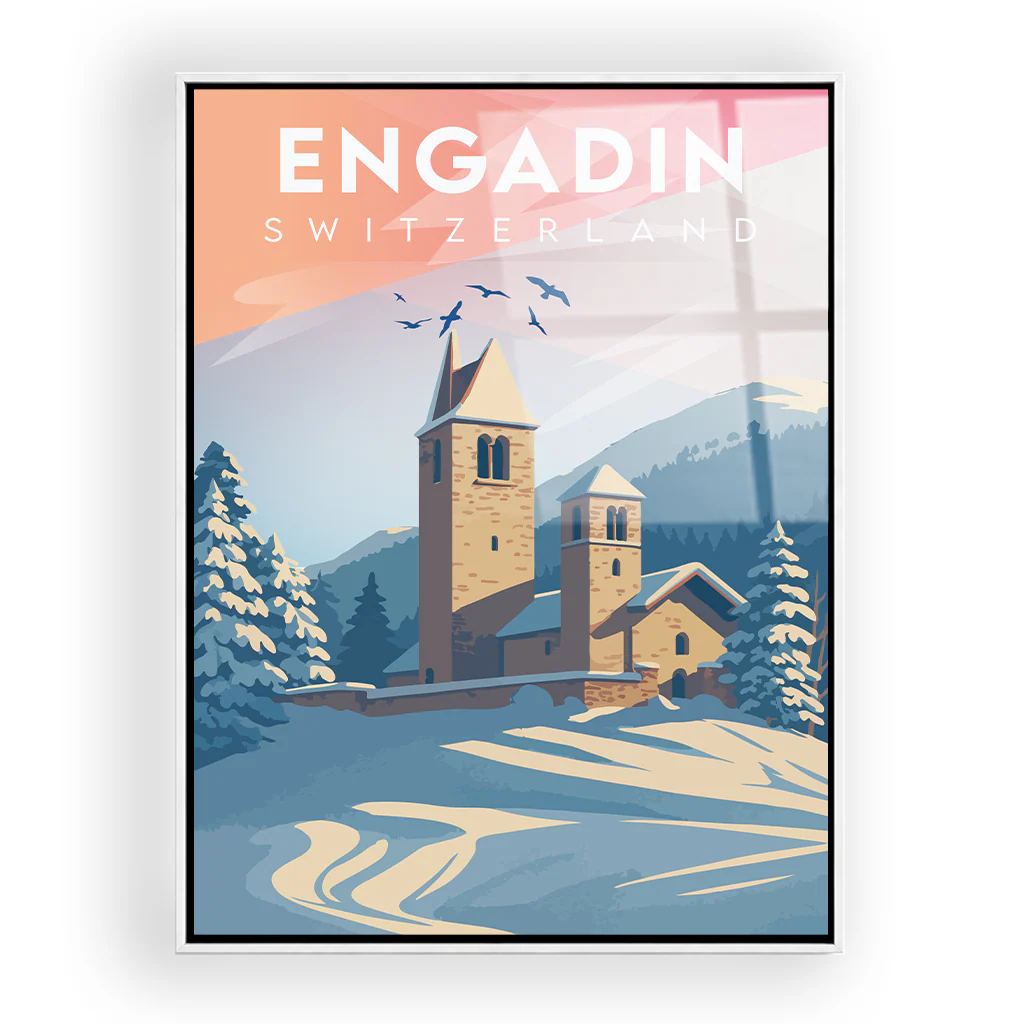 engadin acryl_rahmen_weiss