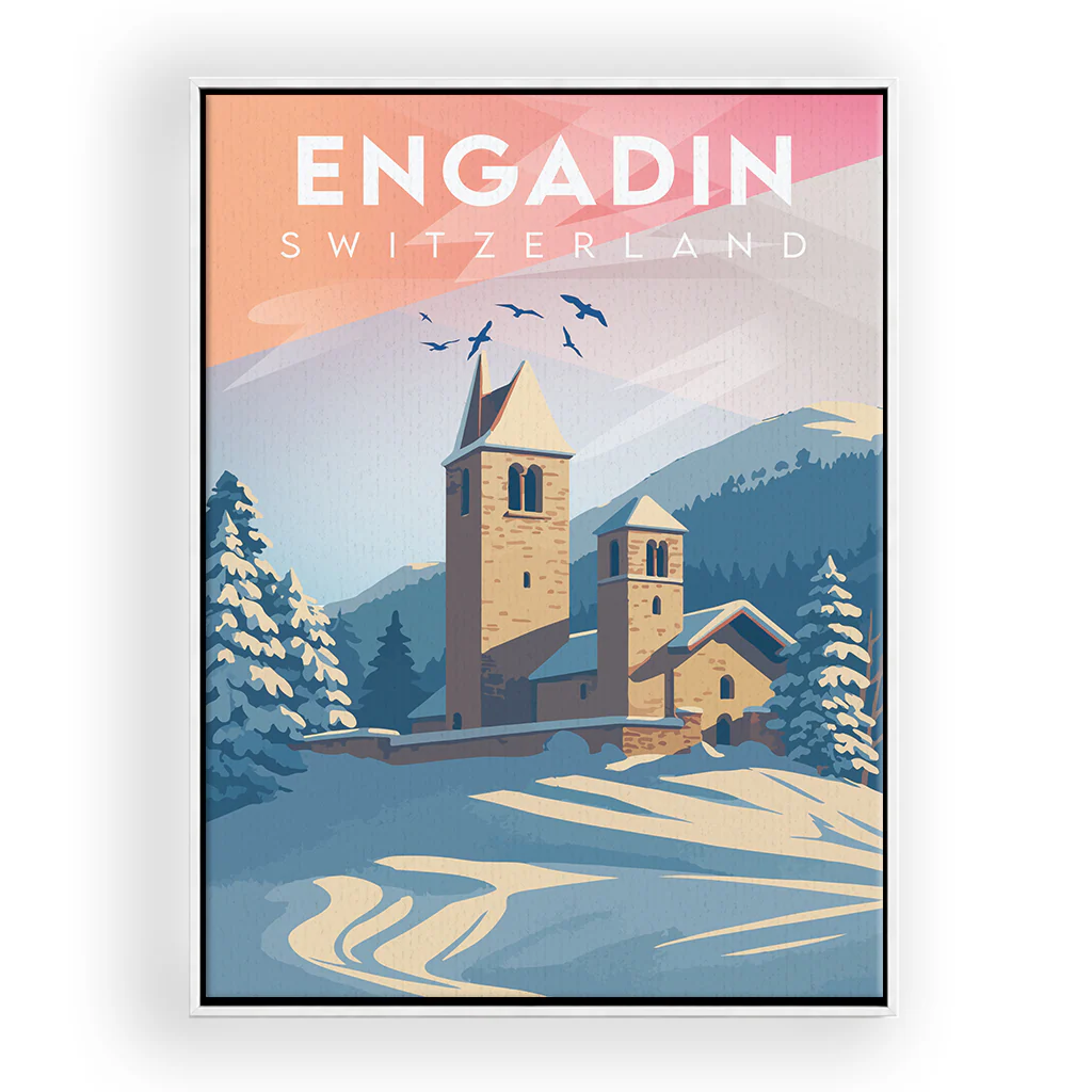 engadin leinwand_rahmen_weiss