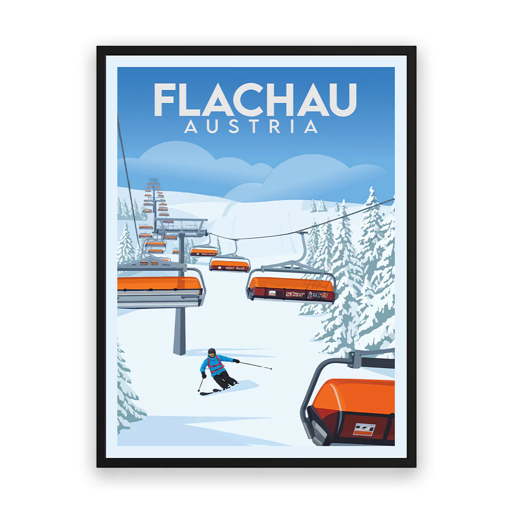 flachau poster_rahmen_schwarz