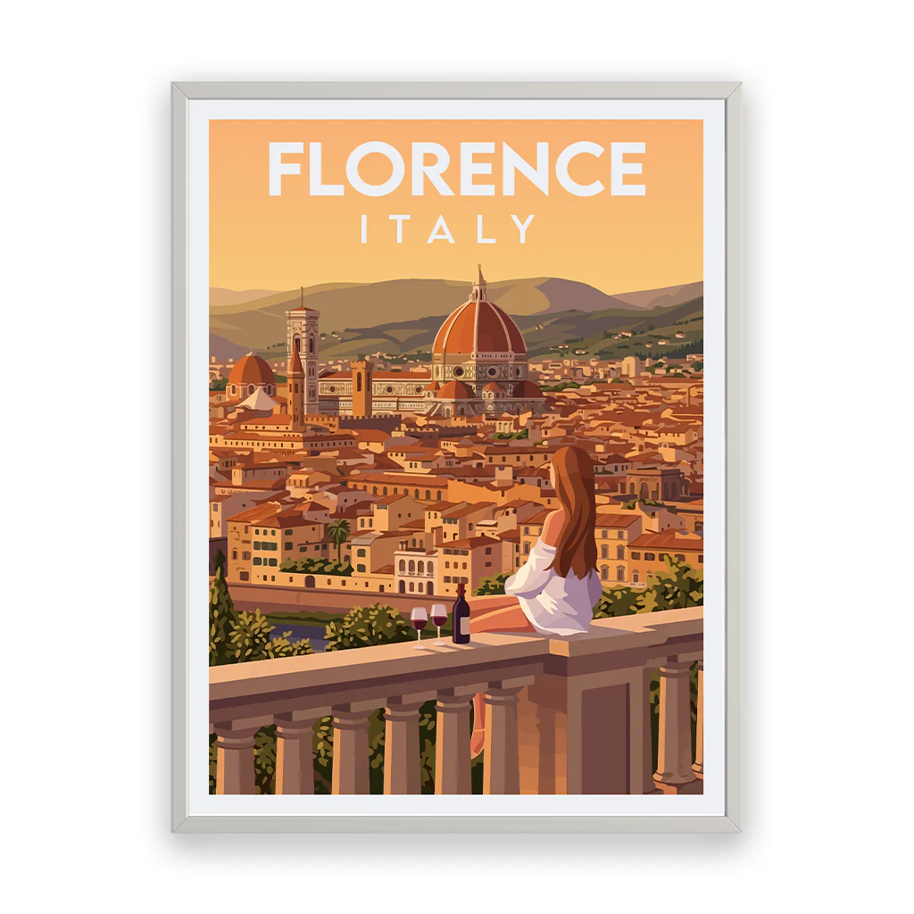 florence poster_rahmen_weiss
