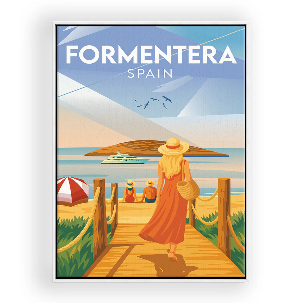 formentera leinwand_rahmen_weiss