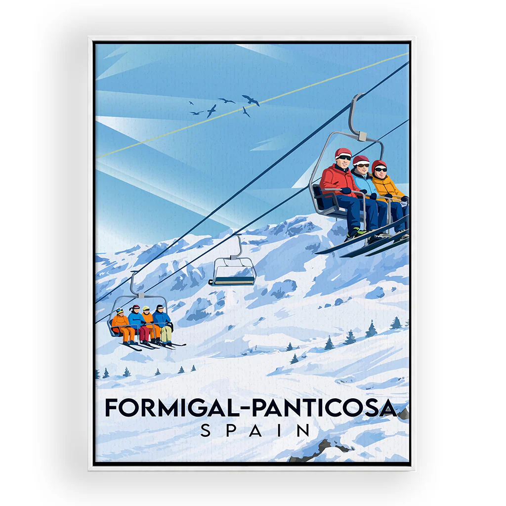 formigal leinwand_rahmen_weiss