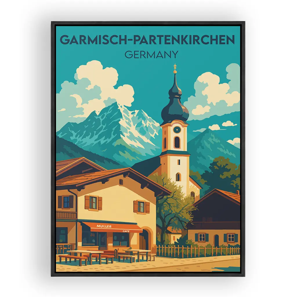 garmisch-partenkirchen alu_rahmen_schwarz