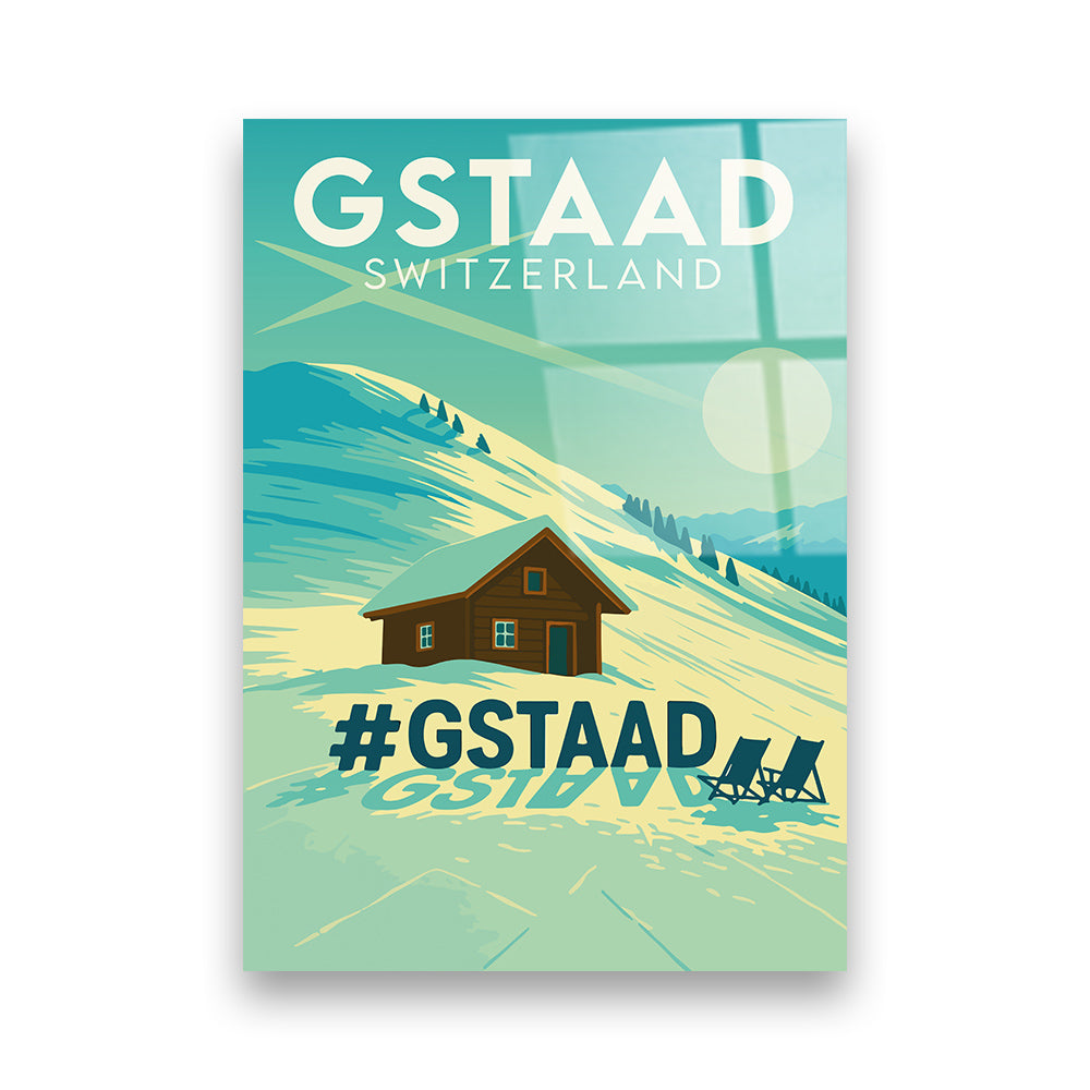 Gstaad Schweiz Acryldruck