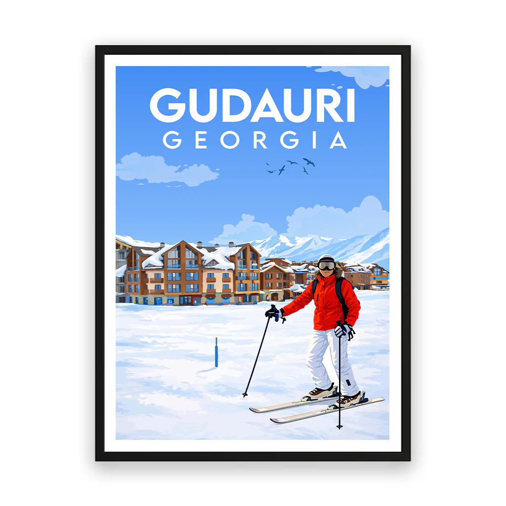 gudauri poster_rahmen_schwarz