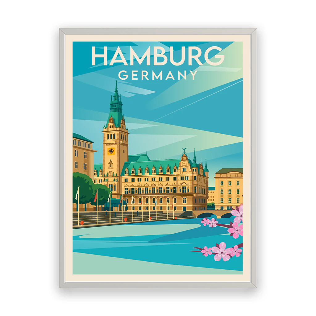 hamburg poster_rahmen_weiss