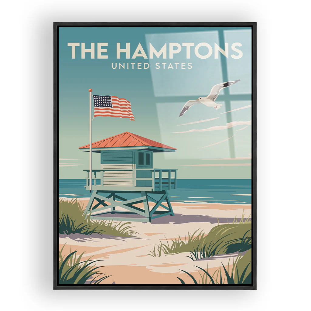 hamptons acryl_rahmen_schwarz