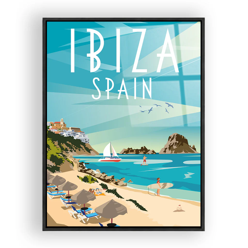 ibiza Acryl Rahmen Schwarz