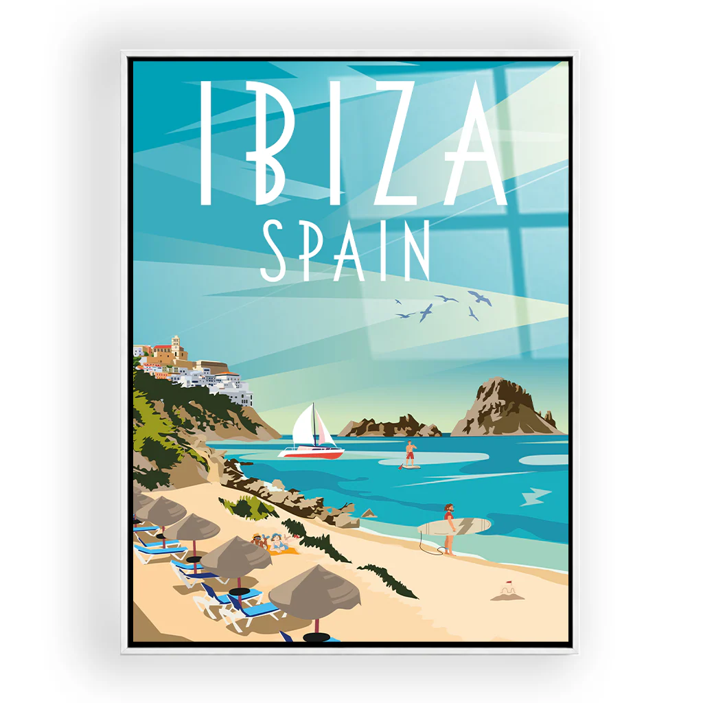 ibiza Acryl Rahmen Weiss