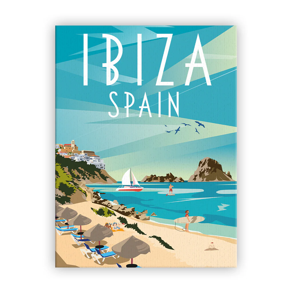 ibiza Leinwand ohne Rahmen