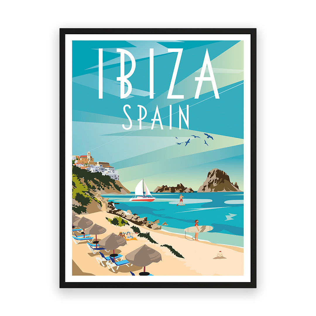 Ibiza Spanien Kunstdruck