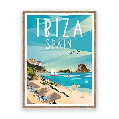 Ibiza Spanien Kunstdruck