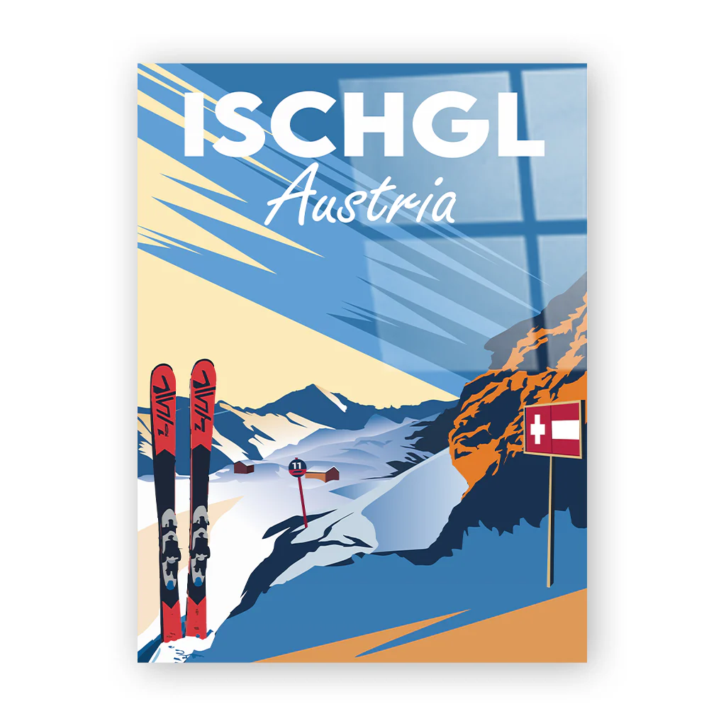 ischgl Acryl ohne Rahmen