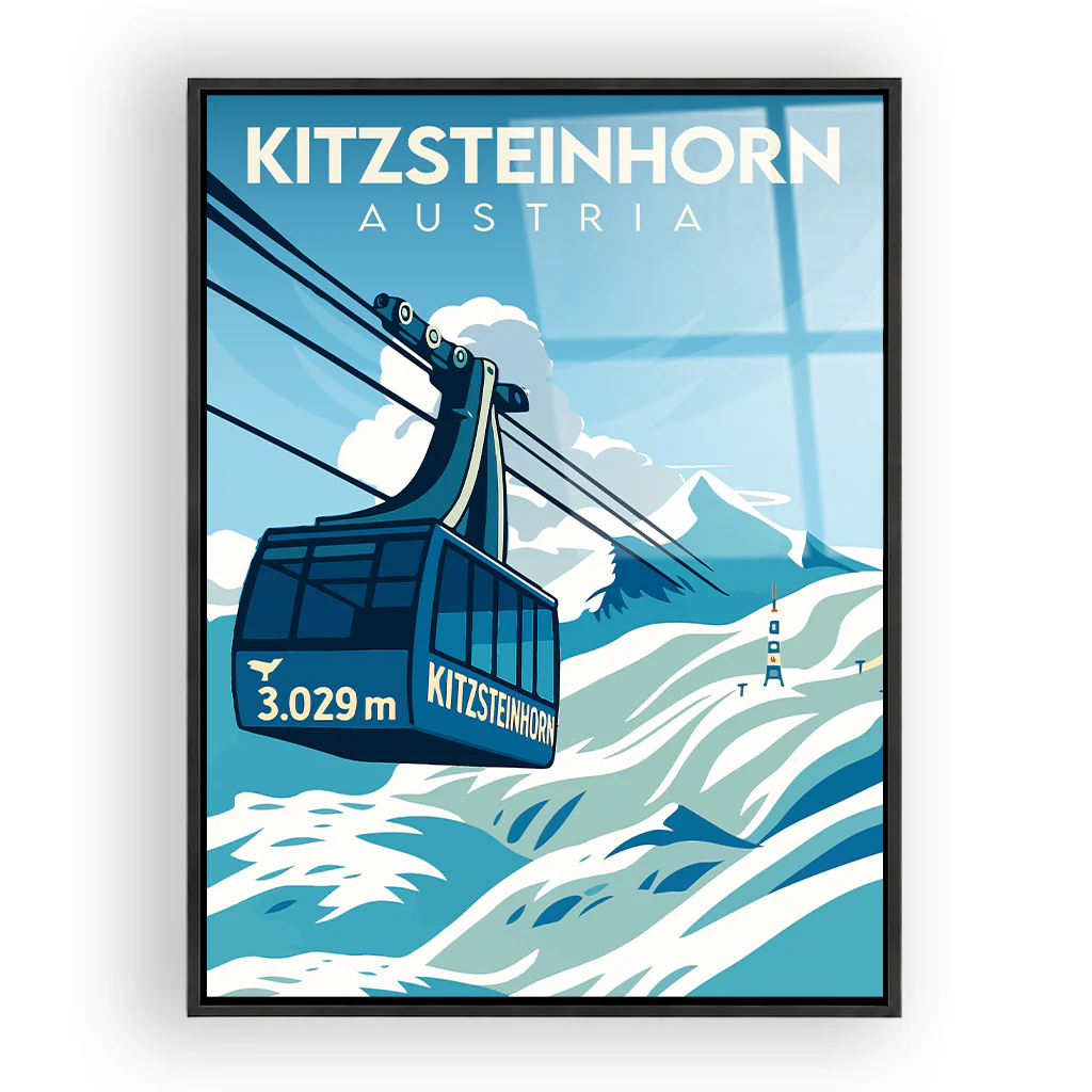 kitzsteinhorn acryl_rahmen_schwarz