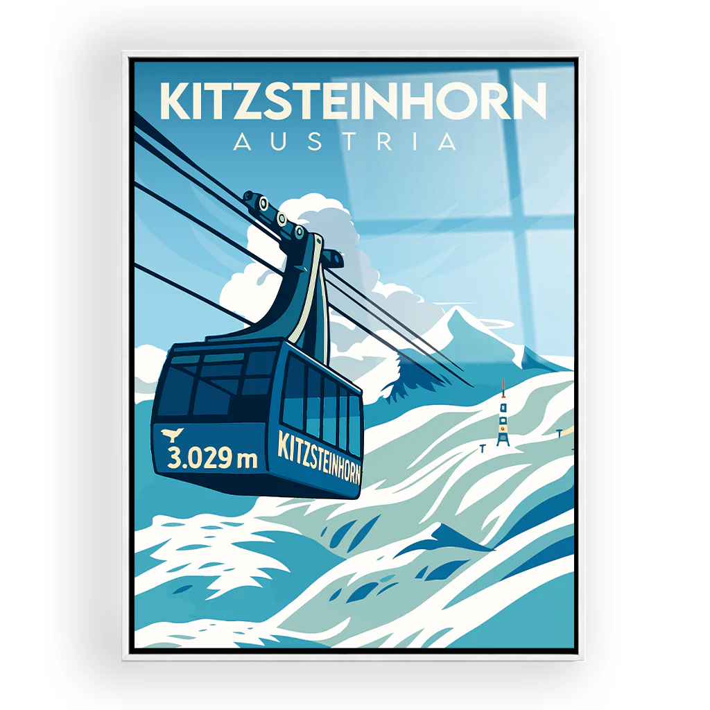 kitzsteinhorn acryl_rahmen_weiss