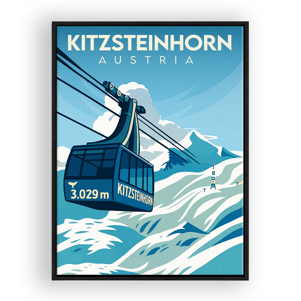 kitzsteinhorn leinwand_rahmen_schwarz