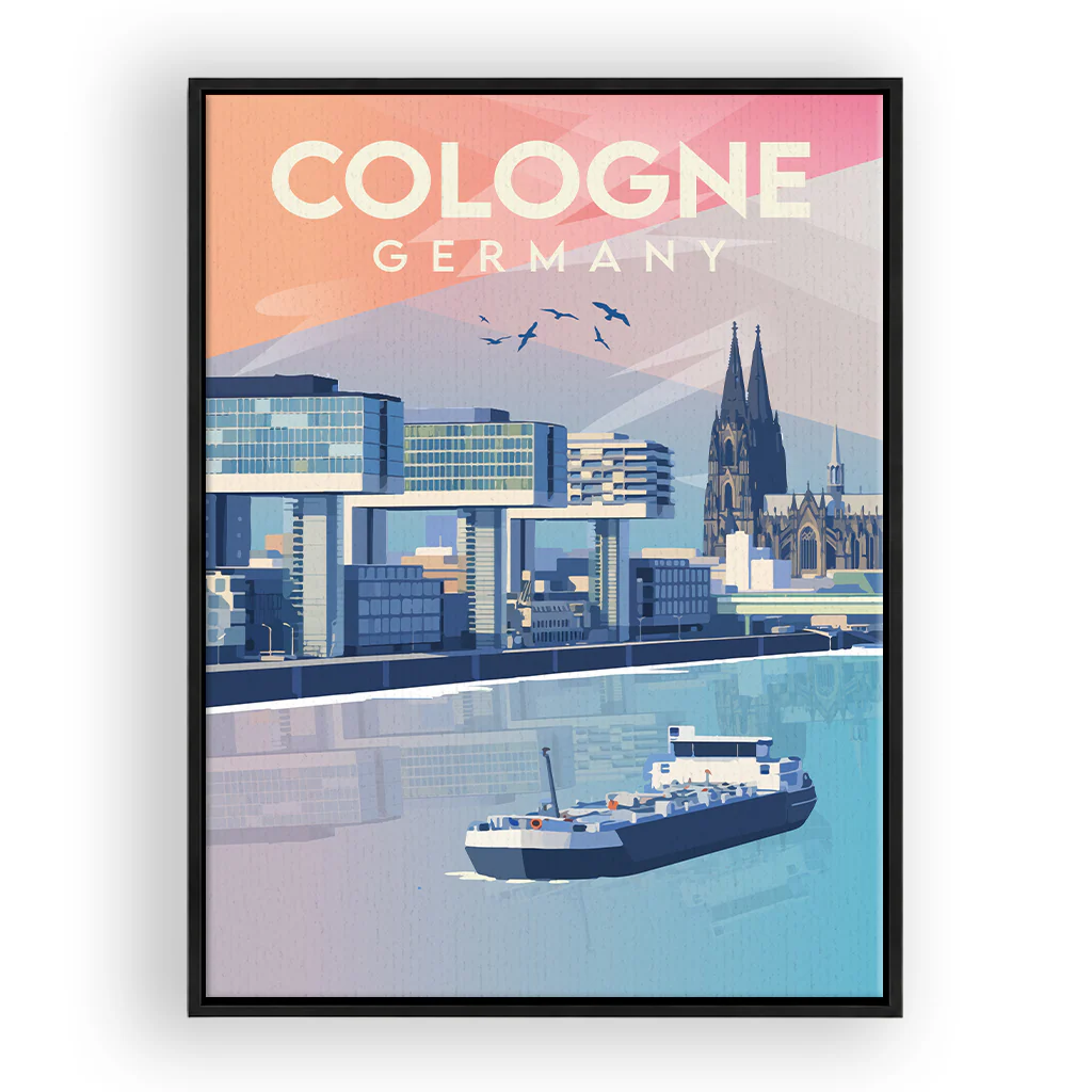 koeln leinwand_rahmen_schwarz
