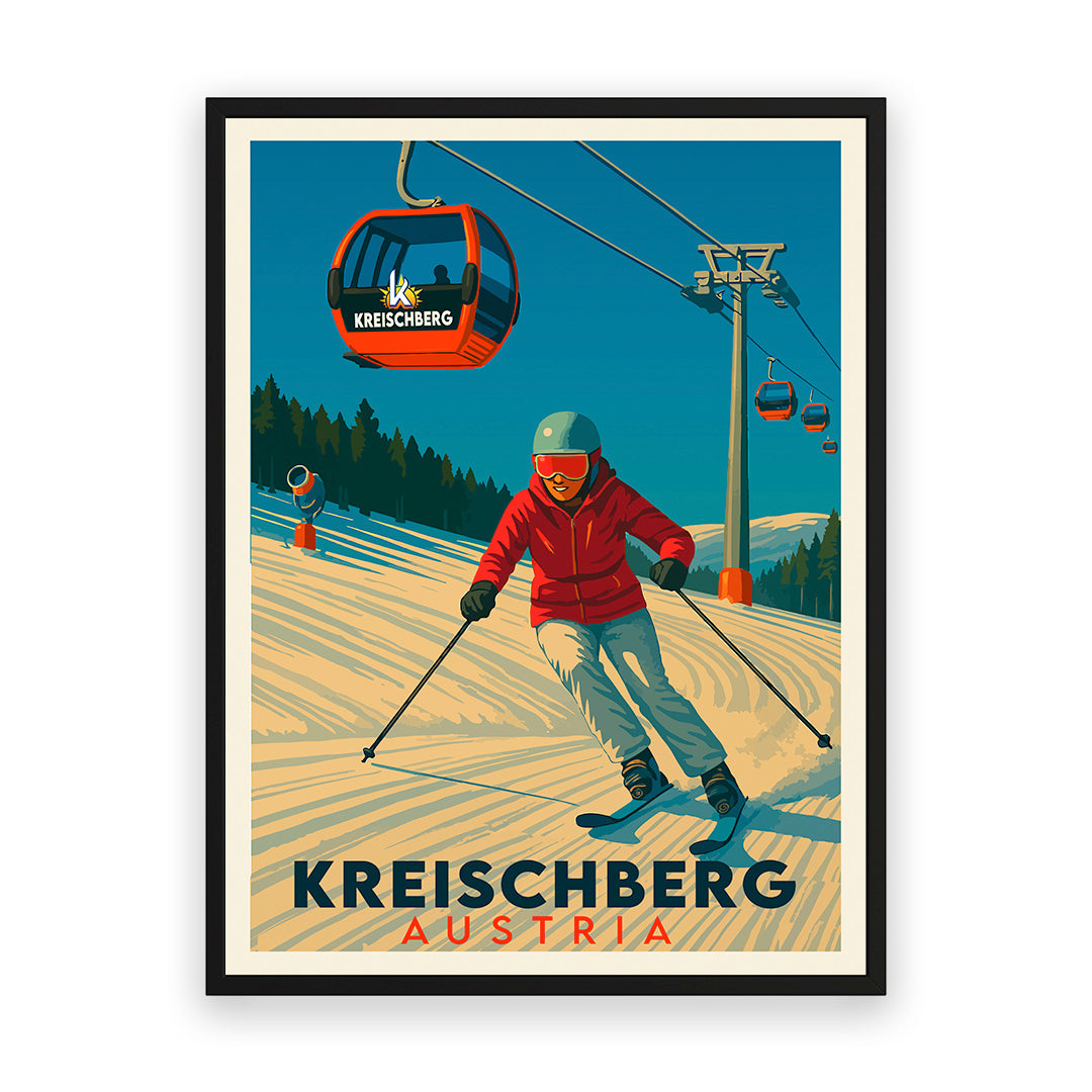 Kreischberg Österreich Kunstdruck
