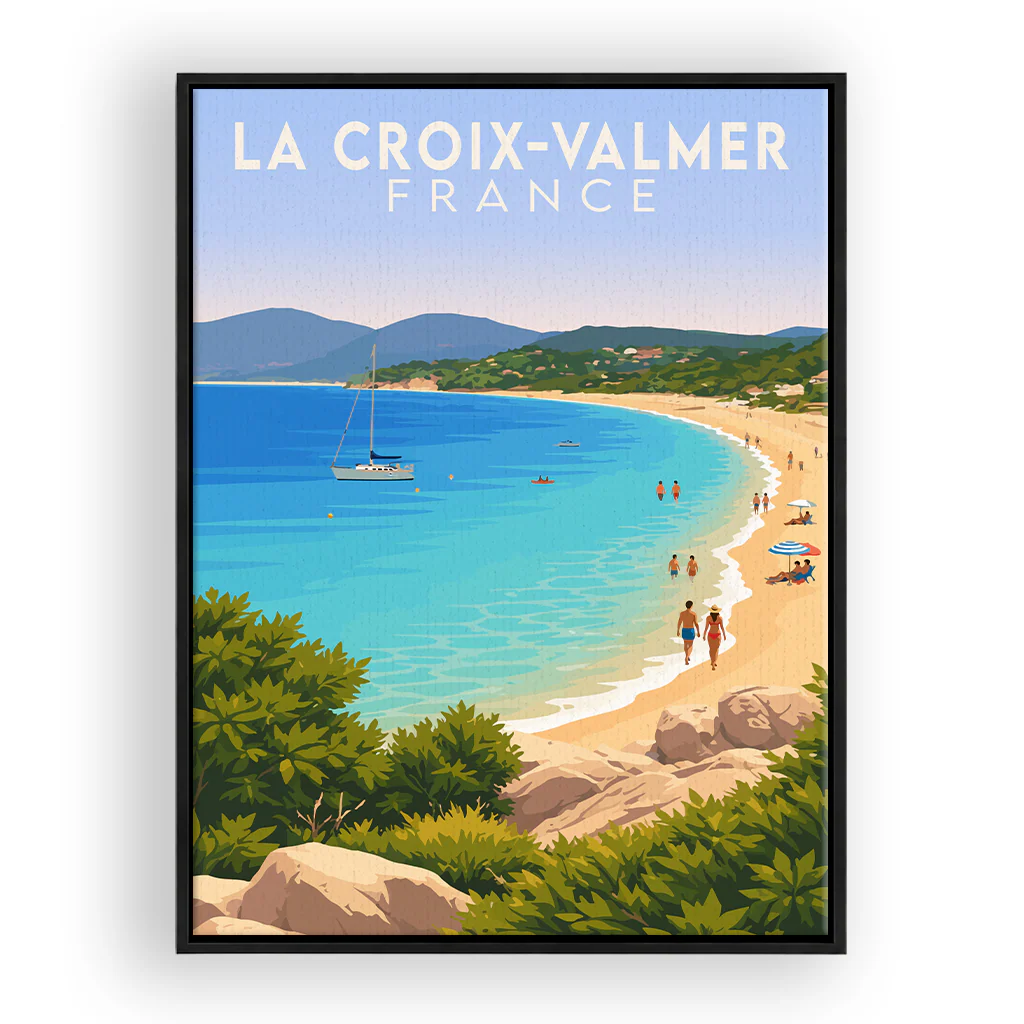 la-croix-valmer leinwand_rahmen_schwarz