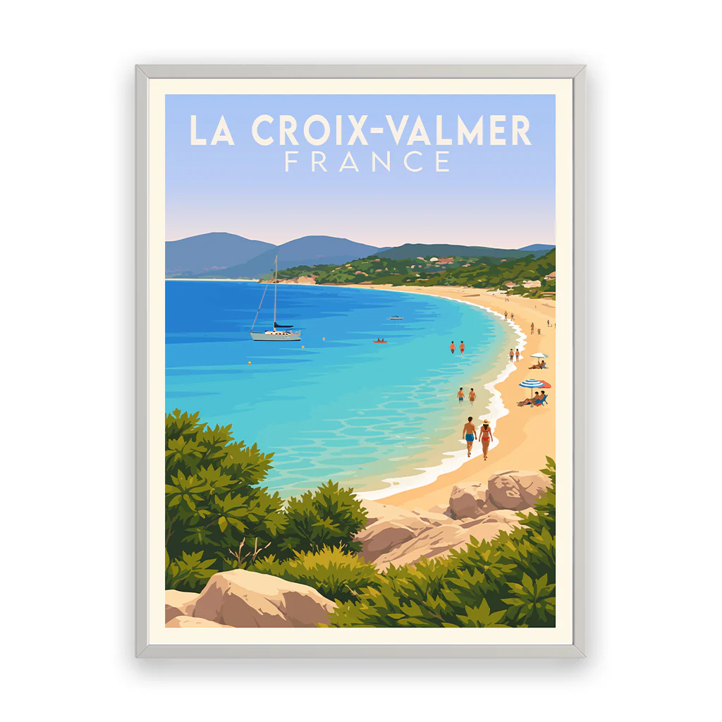 la-croix-valmer poster_rahmen_weiss
