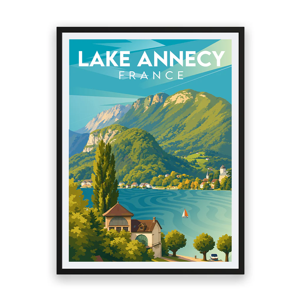 lake-annecy poster_rahmen_schwarz