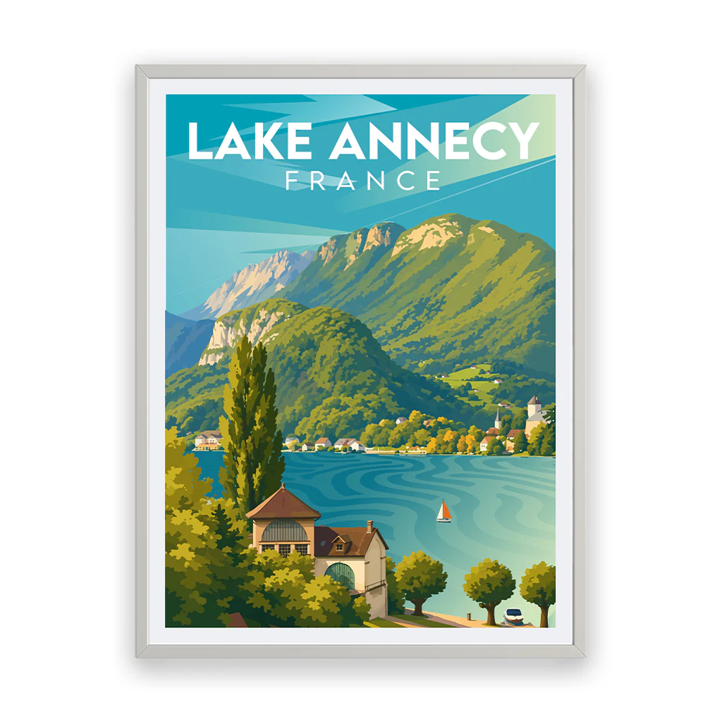 lake-annecy poster_rahmen_weiss